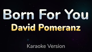 BORN FOR YOU  David Pomeranz HQ KARAOKE VERSION with lyrics [upl. by Nanon]