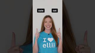 Am I saying CUTE or CUT shorts pronunciation english learnenglish listening [upl. by Mcmillan452]