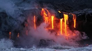 Kilauea ocean entry of lava flow 61g [upl. by Anayit]