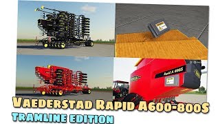 FS19  Vaederstad Rapid A600800S Tramline Edition  review [upl. by Mittel]