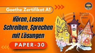 Start Deutsch A1  Paper  30  Hören Lesen Schreiben Sprechen mit den Lösungen [upl. by Armilla432]