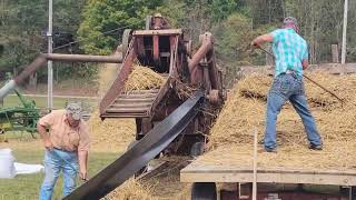 Oat threshing September 2024 [upl. by Irec]