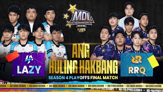 🔴LIVE  MDL PH S4  FILIPINO  Playoffs Day 3 [upl. by Uhayile]