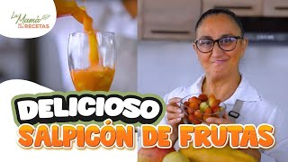 El mejor salpicón jugo de frutas 🍌🥭 del mundo mundial te cambiará la vida [upl. by Eirroc]