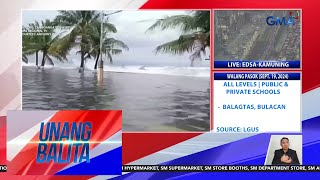 Dipolog City Boulevard binaha dahil sa high tide at malakas na ulan  Unang Balita [upl. by Amble82]