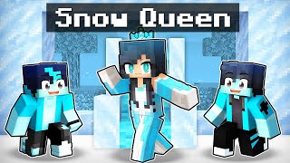 Aphmau Playing as an SNOW QUEEN in Minecraft  Parody StoryEinAaron and KC GIRL [upl. by Tandi]