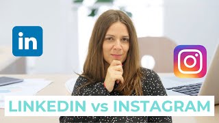 LINKEDIN VS INSTAGRAM  LEQUEL CHOISIR [upl. by Wilmer910]