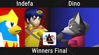 CounterPick 2 Remix Winners Final  Indefa Marth Dedede vs Dino Wolf [upl. by Akinna]