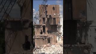 Watch Now Epic Building Demolition with a Giant Wrecking Ball demolition wreckingball [upl. by Lumbard831]