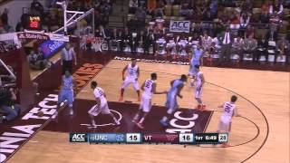 UNC Mens Basketball UNC defeats Virginia Tech 6056 [upl. by Winfield]