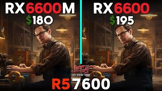 RX 6600 M vs RX 6600  Ryzen 5 7600  Tested in 15 games [upl. by Netta910]