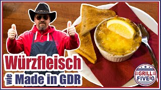 Würzfleisch wie Made in GDR  den Klassiker nach DDR Gaststätten Rezept kochen  Grill Five0 🤠🍲 [upl. by Solnit]