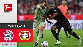 Pure Drama In Absolute Top Match  FC Bayern  Leverkusen  Highlights  MD 4 – Bundesliga [upl. by Analad]