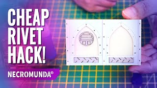 HOW TO Add Easy RIVETS to Scratch Built Warhammer Terrain [upl. by Nyladnohr]