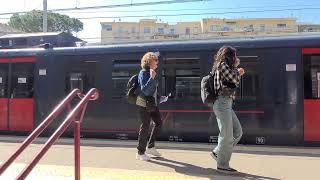 Taking Campania Express Train from Sorrento Train Station to Napoli Garibaldi Station [upl. by Haodnanehs179]