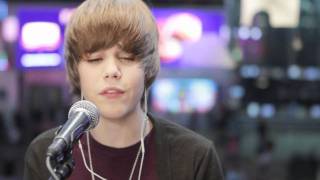 Justin Bieber  Acoustic Favorite Girl Live MTV 2009 HD [upl. by Dilly264]