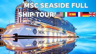 MSC SEASIDE Updated Ship Tour  September 2024 [upl. by Juakn]