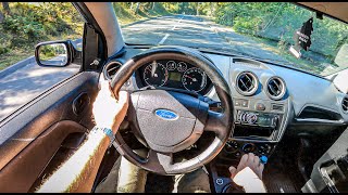 2007 Ford Fiesta 14 TDCI 68HP  POV Test Drive 906 Joe Black [upl. by Jobye]