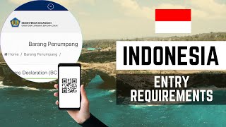 Indonesia Entry Requirements  SATUSEHAT Health Pass eCustoms Declaration Bali Tourist Levy Visa [upl. by Toback104]