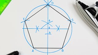 How to draw a pentagon  Method 3 [upl. by Kired]