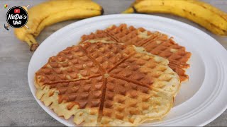 Bananenwaffeln Rezept  Waffeln ohne Zucker schnell und leicht zubereitet  NaDas Welt Rezepte [upl. by Ecnahs387]