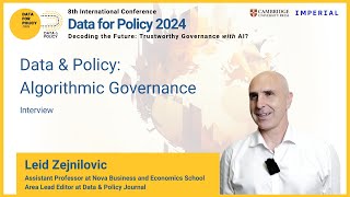 Exploring Algorithmic Governance  Insights from Leid Zejnilović [upl. by Kennedy]