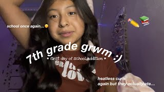 GRWM FOR THE FIRST DAY OF 7TH GRADE  😛😛 2023 [upl. by Alurta]