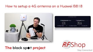 How to connect a 4G external antenna to a Huawei B818 modem [upl. by Hock]