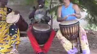 Mali Grand Masters Djembe Class with Brulye and Aruna Mendiani [upl. by Sharma189]