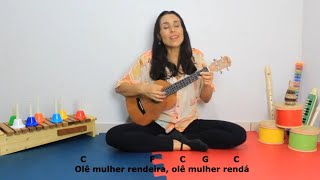 Tutorial de ukelele Meu limão Mulher rendeira e Abre a roda [upl. by Wordoow]