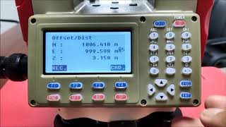 Offset Measurement of KTS442R6LC Kolida Total Station [upl. by Akiaki]