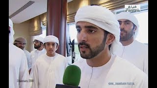 Interview Sheikh Hamdan فزاع Fazza Dubai Crown Prince Camel Race Festival 3 February 2019 [upl. by Anyela]