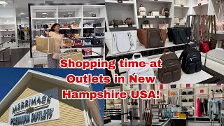 Shopping time at the Outlets in New Hampshire USA [upl. by Binny]