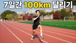 7일 동안 100km를 달리면 생기는 일 [upl. by Stephanie304]