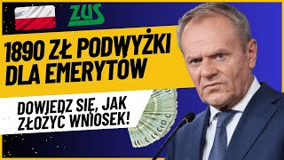 1890 zł podwyżki pensji dla ubogich emerytów i rencistów ZUS JAK OTRZYMAĆ TE ŚRODKI [upl. by Dahsraf]