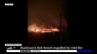 Drakensberg  Bushmans Nek Berg Resort gutted by veld fire [upl. by Norrad757]