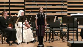 5th Grade Student Recites Poem quotCasabiancaquot Queen of All Saints Academy [upl. by Mortie]