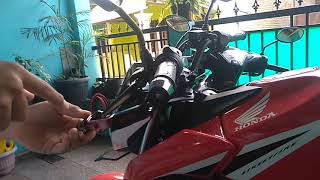 Cara memasang handguard pada CB150R  2020 [upl. by Merilee]