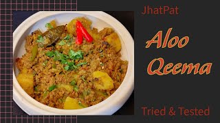 ALOO QEEMA  🥔🍖🌶️ Quick amp Easy recipe TriedTested65A 😋 [upl. by Clausen619]