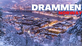 Drammen Norway 🇳🇴 February  2023  4KHDR Walking Tour [upl. by Jensen]