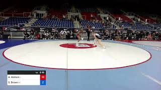 132 Lbs Consi Of 64 2  Attalia Watson Illinois Vs Sydnie Brown Nebraska 52e7 [upl. by Enneirda]