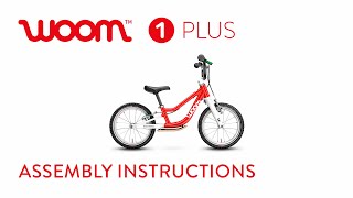 How to assemble 🧰 your woom 1 PLUS balance bike  woom bikes [upl. by Aidni521]