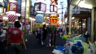 Misawa Japan Street Festival Walking down White pole road [upl. by Jim146]