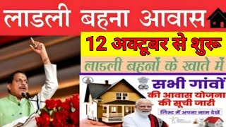 2024ladli behna awas yojana update  Pm awas Yojana new update [upl. by Salazar]