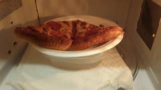 How I Reheat Pizza In A Microwave [upl. by Anirrok]