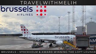 How good is Brussels Airlines and their award winning lounge quotTHE LOFTquot [upl. by Yrffoeg]