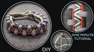 How to Make quotCrossing Red Linesquot Paracord Bracelet Tying Cobra Knots [upl. by Calabrese318]