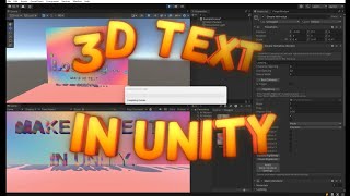 Simple 3D Interactable Text in Unity with Box collider and Rigidbody  Unity3D  Text as object [upl. by Etnauj]