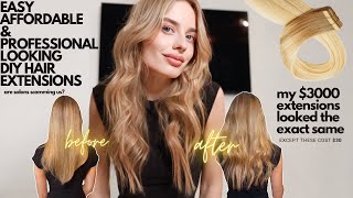 i tried doing my own hair extensions heres what happened  sonya esman [upl. by Alejna]