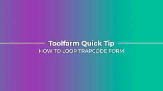 Toolfarm Quick Tip How to Loop Trapcode Form [upl. by Ecallaw]